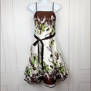 DRESS BARN Spaghetti Strap Cotton Floral Sun Dress